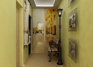 Дизайн узкого коридора в квартире
