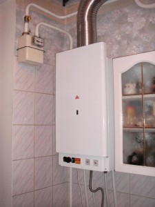 Газовый котел, установленный в квартире