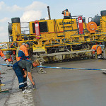 Строительство дороги с цементобетонным покрытием