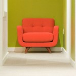 Цветная мебель для прихожей в зеленой палитре цветов
