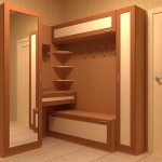 Практичный шкаф для в небольшой прихожей коричневого цвета