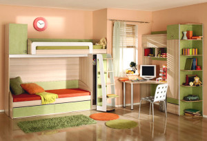 Аккуратная мебель для обустройства детской комнаты