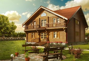 Дорогой проект деревянного дома