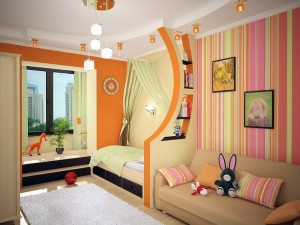 Интерьер детской комнаты в светлых тонах