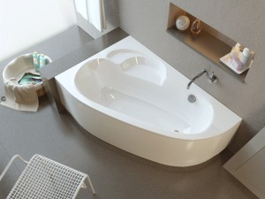 Интерьер ванной с использование акриловой ванны