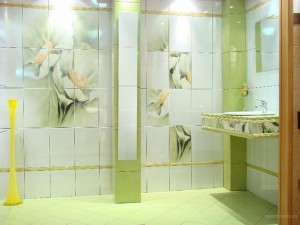 Керамическая плитка для ванной комнаты с изображением