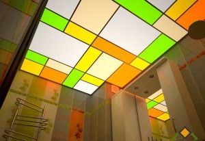 Потолок созданный из стекла
