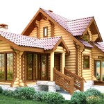 Проект деревянного дома из оцилиндрованного бревна