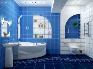 Ремонт просторной ванной комнаты