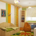 Сдержанный и красивый интерьер детской комнаты