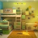 Зеленый цвет в интерьере детской комнаты
