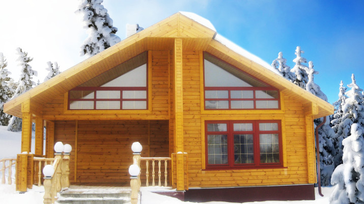 Строительство домов из бруса зимой выгодно и безопасно