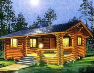 Небольшой деревянный дом