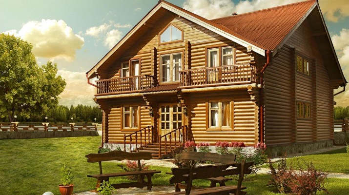 Современный деревянный дом